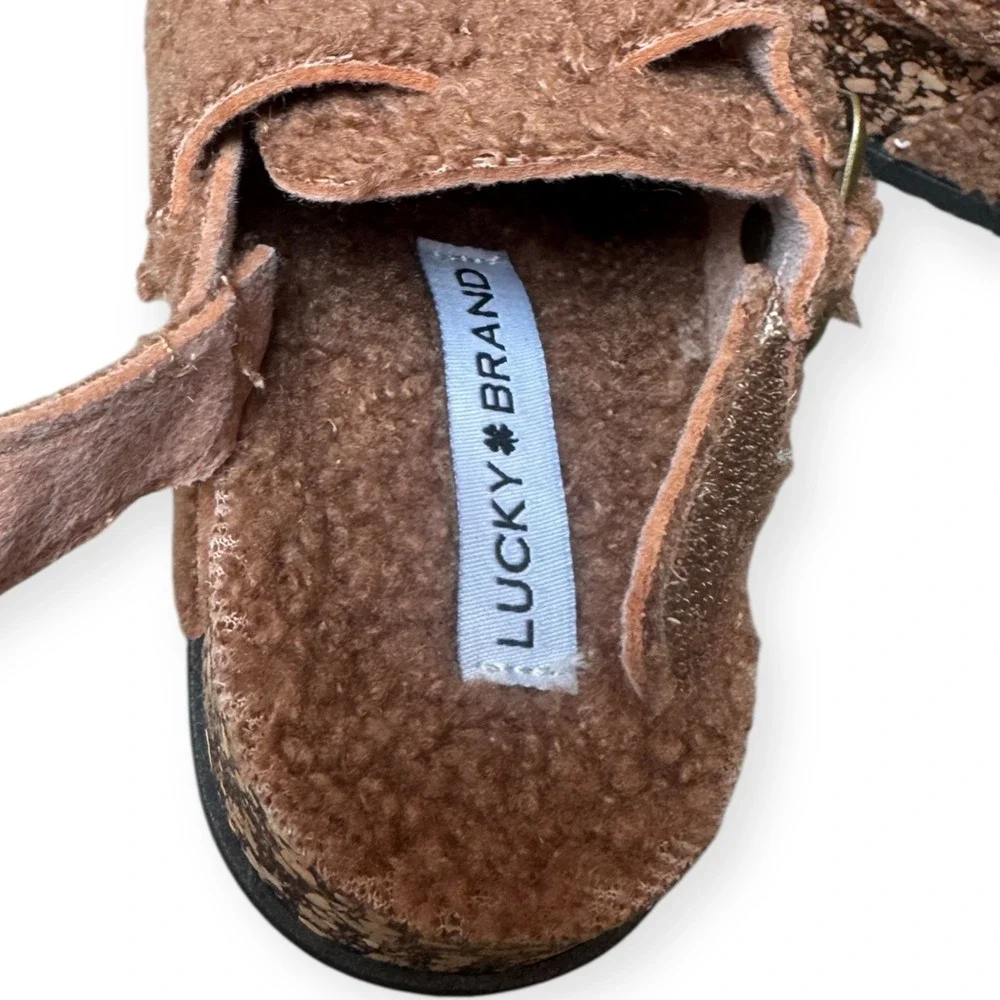 NWOT‎ Lucky Brand Kids Sherpa Clogs Toddler Size 8